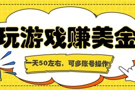 每日海外赚钱台子，玩游戏+问卷任务赚美金，一天50左右，可多账号操作便宜07月22日福缘网VIP项目