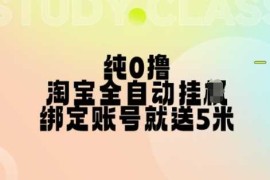 实战纯0撸，淘宝全自动挂JI，授权登录就得5米，多号多赚【揭秘】11-05冒泡网