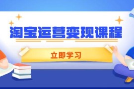 简单项目（14016期）淘宝运营变现课程，涵盖店铺运营、推广、数据分析，助力商家提升01-21中创网