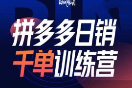 每日拼多多日销千单训练营第32期，2025开年变化和最新玩法01-12冒泡网