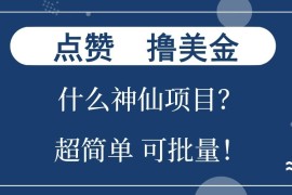 每天点赞就能撸美金？什么神仙项目？单号一会狂撸300+，不动脑，只动手，可批量，超简单12-28福缘网