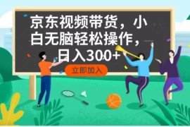 2025最新（14035期）京东短视频带货，小白无脑操作，每天五分钟，轻松日入300+01-23中创网