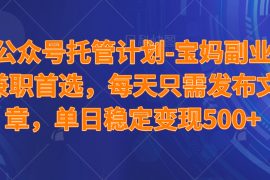 手机项目（14415期）2025年最新升级微信小程序玩法，操作简单，小白、宝妈都容易上手，兼职副业单日轻松1000+03-04中创网