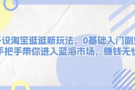 实战开设淘宝逛逛新玩法，0基础入门副业，手把手带你进入蓝海市场，赚钱无忧01-02福缘网