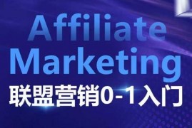 赚钱项目​​​​​​AffiliateMarketing联盟营销0-1入门，联盟营销基本逻辑联盟平台逻辑及联盟客逻辑全面详解12-21冒泡网