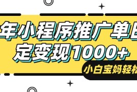 热门项目（14298期）25年最新风口，小程序自动推广，，稳定日入1000+，小白轻松上手02-24中创网