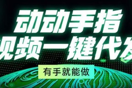 热门项目（13572期）动动手指，视频一键代发，有手就能做12-05中创网