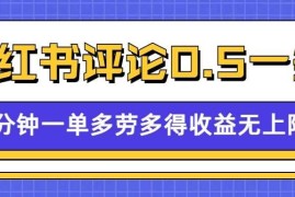 热门项目小红书留言评论，0.5元1条，一分钟一单，多劳多得，收益无上限01-11冒泡网