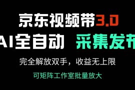 每日（14262期）京东视频带货3.0，Ai全自动采集＋自动发布，完全解放双手，收入无上限…02-22中创网