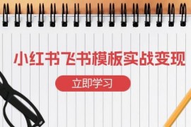 实战（13736期）小红书飞书模板实战变现：小红书快速起号，搭建一个赚钱的飞书模板12-21中创网