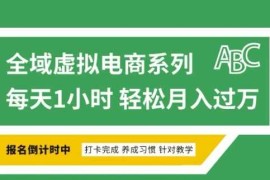 赚钱项目全域虚拟电商变现系列，通过平台出售虚拟电商产品从而获利02-12冒泡网