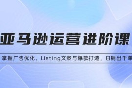 热门项目（13517期）亚马逊运营进阶课：掌握广告优化、Listing文案与爆款打造，日销出千单12-01中创网