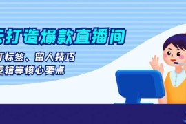 2024最新（13382期）七天打造爆款直播间：涵盖打标签、留人技巧、起号逻辑等核心要点11-19中创网