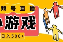 每日视频号新赛道，一天收入5张，小游戏直播火爆，操作简单，适合小白【揭秘】12-25冒泡网