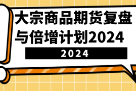 创业项目大宗商品期货，复盘与倍增计划2024（10节课）12-06福缘网