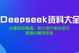 2025最新Deepseek资料大全，从基础到精通，助力用户高效提问，掌握AI赚钱思路02-27福缘网