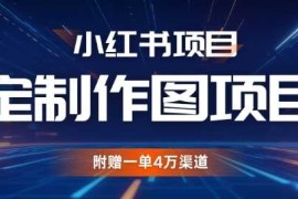 创业项目小红书私人定制图项目，附赠一单4W渠道【揭秘】11-20冒泡网