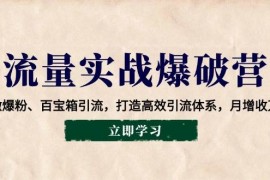 手机项目（14039期）流量实战爆破营：企微爆粉、百宝箱引流，打造高效引流体系，月增收万元01-24中创网