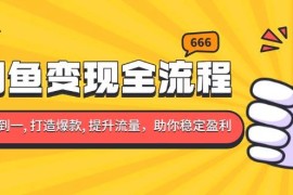 最新项目（13677期）闲鱼变现全流程：你从零到一,打造爆款,提升流量，助你稳定盈利12-15中创网