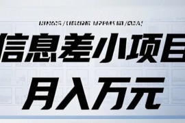 每日信息差小项目：国内外视频代下载，项目操作简单零成本零门槛月入过万12-21福缘网