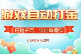 2025最新全自动打金搬砖网游，日入多张，长期稳定收益的副业项目【揭秘】03-13冒泡网