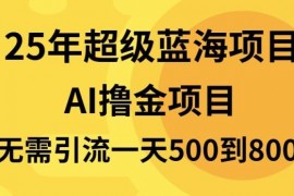 热门项目（13746期）25年超级蓝海项目一天800+，半搬砖项目，不需要引流12-21中创网