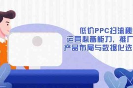 创业项目低价PPC扫流秘籍：运营必备能力,推广基础,产品布局与数据化选款详解01-02福缘网