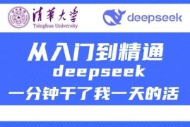 每天清华大学讲DeepSeek最全教程，从入门到精通，deepseek一分钟干了我一天的活02-23冒泡网