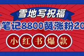 每天一条笔记8800+赞，涨粉2000+，火爆小红书的recraft雪地写祝福玩法（附提示词及工具）12-21福缘网