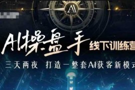 2024最新AI操盘手线下训练营，打造AI获客新模式，跟上ai时代，新商业01-05冒泡网