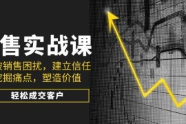 最新项目销售实战课，突破销售困扰，建立信任，挖掘痛点，塑造价值，轻松成交客户02-24福缘网