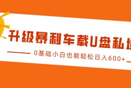 实战升级暴利车载U盘私域玩法，0基础小白也能轻松日入600+11-25福缘网