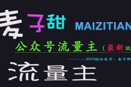 2025最新麦子甜2025公众号流量主全网最新玩法核心，手把手教学，成熟稳定，收益有保障03-05冒泡网