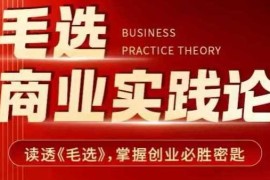 2024最新毛选商业实践论，读透《毛选》掌握创业必胜密匙01-06冒泡网