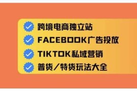 每天跨境电商独立站及全域流量营销，从0基础快速入门并精通跨境电商运营03-02冒泡网