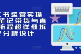 最新项目小红书运营实操课，笔记带货与直播，流程超详细拆解分析设计11-07冒泡网