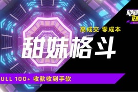 最新项目（14559期）高成交零成本，售卖甜美格斗课程，谁发谁火，加爆微信，日入1000+收款&#8230;03-17中创网