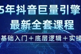 赚钱项目（14364期）2025年抖音巨量引擎ad投流全新课程，零基础入门+底层逻辑+实操02-28中创网