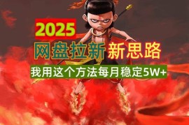 每天（14493期）2025网盘拉新新思路，我用这个方法每月稳定5W+适合碎片时间做03-11中创网