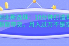 2024最新宝妈创业新选择：10分钟打造育儿视频橱窗带货，月入过W不是空谈【揭秘】11-20冒泡网