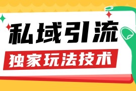 实战私域引流获客野路子玩法暴力获客日引200+单日变现超3000+小白轻松上手11-21福缘网