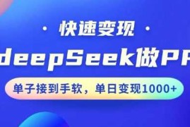 手机创业用DeepSeek做PPT，一个工具10分钟就可以搞定，快速接单变现，小白轻松上手，日搞多张02-24冒泡网