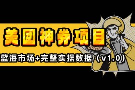 实战（13751期）美团神券/神会员_入门级教程，外卖券膨胀推广项目【蓝海市场攻略】12-21中创网